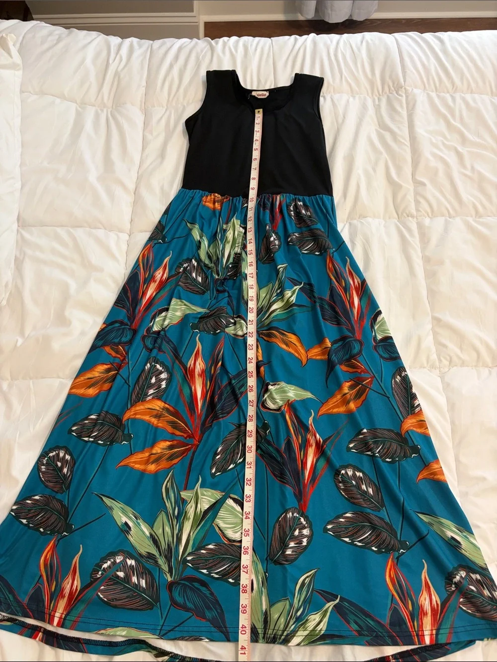 Moxie girls tropical maxi dress - Size 10/12
